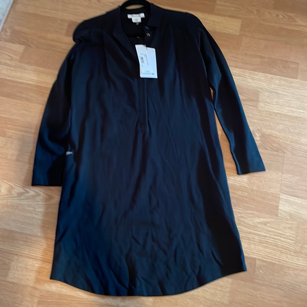 NEW Black Lacoste Shirt Dress size 0